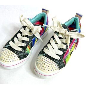 Skechers Twinkle Toes Shoes Size‎ 13 Light Up  Prism Swirl Kids